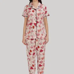 Glamoras Women Printed Night suit-image-70