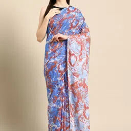 BUTA BUTI Abstract Printed Pure Cotton Saree-picture-31