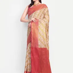 jayant creation Woven Design Zari Banarasi Saree image 2