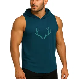 3Colors Printed Round Neck Gym Vest image 2