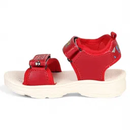Lil Lollipop Bunny Designed Velcro Closure Sandals - Red image 4