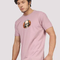 Greylongg Men Graphic Printed Round Neck Cotton T-shirt image 4