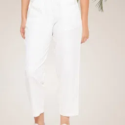 WineRed Women High-Rise Trousers-image-61