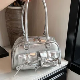KPOP Women Solid Baguette Shoulder Bag-image-62