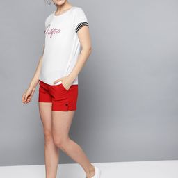 STREET 9 Women White Embroidered Round Neck T-shirt-picture-19