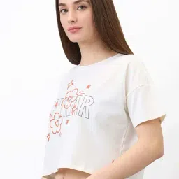 SPYKAR White Print T-Shirt image 3