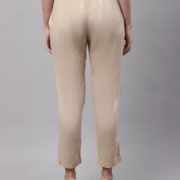 Cantabil Beige Regular Fit Mid Rise Pants image 2
