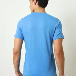 Lee Blue Cotton Regular Fit Printed T-Shirt image 2