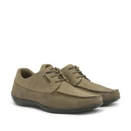 Woodland Men's Khaki Derby Shoes image 2