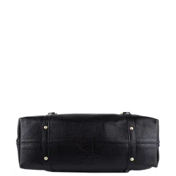 HiLEDER Black Solid Medium Handbag image 4