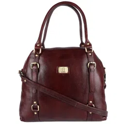 HiLEDER Brown Solid Medium Handbag image 1