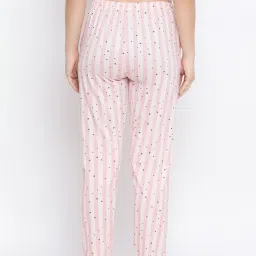 Kanvin Pink & White Printed Pyjamas image 2