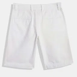 IVOC Kids White Cotton Slim Fit Shorts image 2