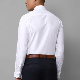 Allen Solly White Cotton Slim Fit Checks Shirt image 2