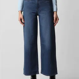 Van Heusen Blue Cotton Mid Rise Jeans image 1