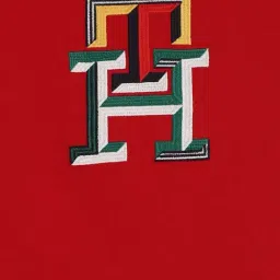 Tommy Hilfiger Kids Primary Red Colorblock Regular Fit T-Shirt image 4