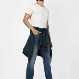 Jack & Jones Blue Heavily Washed Jeans image 5