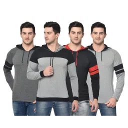 Vimal Jonney Multicolor Slim Fit T-Shirt (Pack of 4) image 1