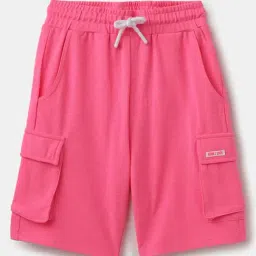 United Colors of Benetton Kids Pink Regular Fit Shorts-picture-25