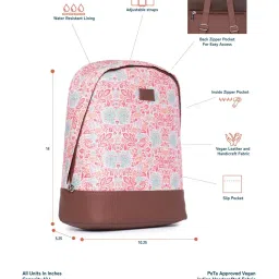 ZOUK Dome Daypack Multicolor Printed Mini Backpack image 2