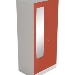 Godrej Interio Slimline 2 Door M1 Steel Almirah, (1 Year Warranty,Locker & Drawer, Tex Terracotta) image 2