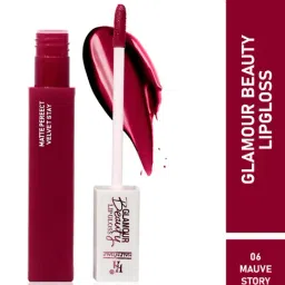 Half N Half Glamour Beauty Matte Perfect Velvet Stay Lip Gloss 06 Mauve Story - 5 ml-picture-14