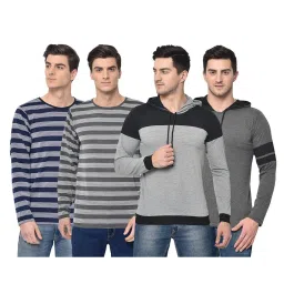 Vimal Jonney Multicolor Slim Fit T-Shirt (Pack of 4) image 1
