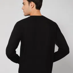 Cantabil Black Regular Fit Printed Sweatshirt image 2