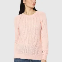 Allen Solly Peach Regular Fit Sweater-image-67
