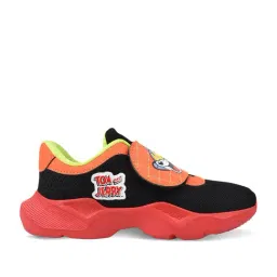 Campus Kids Black & Orange Velcro Shoes-picture-27