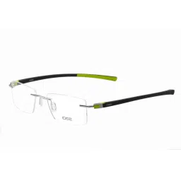 IDEE Silver Square Eye Frames for Men image 1