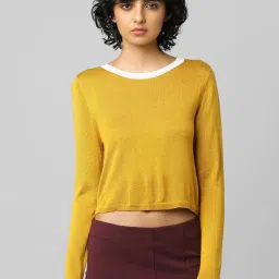 Only Yellow Round Neck Pullover image 1