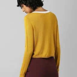 Only Yellow Round Neck Pullover image 2