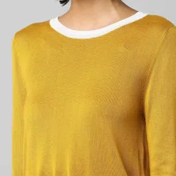 Only Yellow Round Neck Pullover image 5