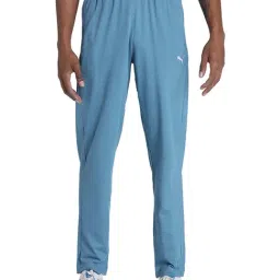 Puma Blue Cotton Regular Fit Trackpants-image-61