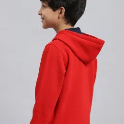 Monte Carlo Kids Red Printed Full Sleeves Sweatshirt image 2