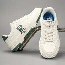 Red Tape Men's Slam Dunk Classics White & Green Casual Sneakers image 1