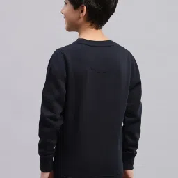 Monte Carlo Kids Navy Printed Full Sleeves Sweatshirt image 2