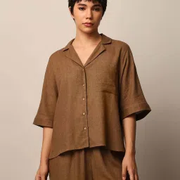 Only Brown Regular Fit Shirt image 1