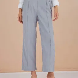 Latin Quarters Grey Regular Fit Trousers image 1