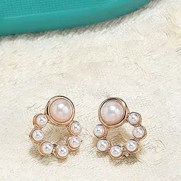 AMI Gold-Toned Contemporary Studs Earrings-image-27