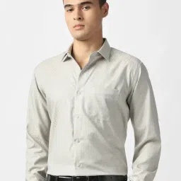 Van Heusen Grey Cotton Regular Fit Shirt-image-34