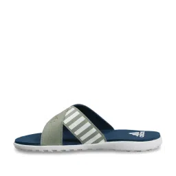 Adidas Women's DISTINCTO Teal Green Cross Strap Sandals image 2