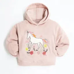 Cherry Crumble By Nitt Hyman Kids Pink Embroidered Full Sleeves Sweatshirt image 2