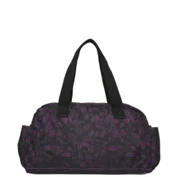 Baomi Black & Purple Printed Medium Shoulder Bag image 3
