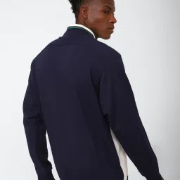 Reebok Cream & Navy Cotton Regular Fit Printed Sweatshirt image 2