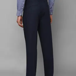 Louis Philippe Navy Regular Fit Trousers image 2