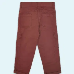 Pantaloons Baby Red Cotton Regular Fit Trousers image 2