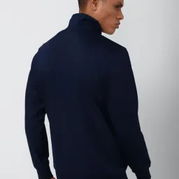 Reebok Navy Cotton Regular Fit Sports Jacket image 2