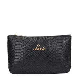 Lavie Croc Black Textured Pouch image 2